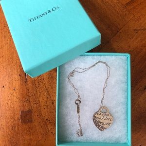 Authentic Tiffany & Co. “I LOVE YOU” Necklace